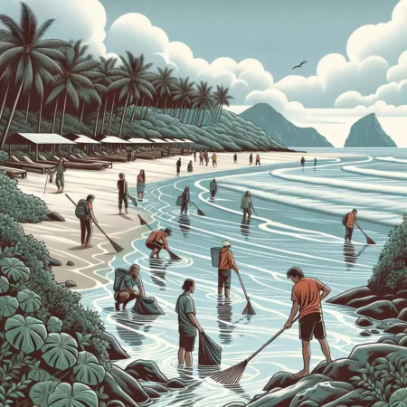 Komunitas Pecinta Alam Gelar Aksi Bersih Pantai di Bali